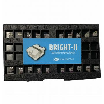 Брекети керамічні з металевим пазом Bright II 